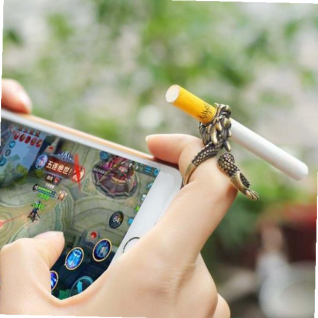 담배손잡이 담배 집게 파이프 홀더 시가렛 링 손잡이 반지