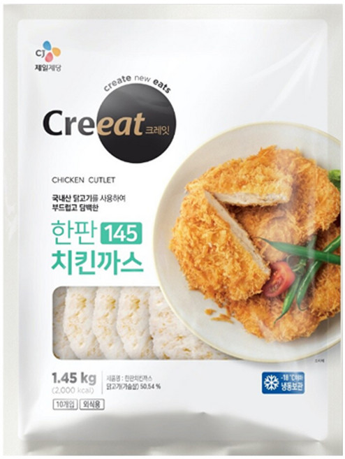 CJ크레잇 한판 치킨까스 1.45kg x 1개, CJ 크레잇 한판치킨까스 1.45kg