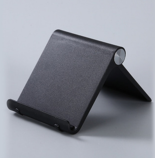 라온드 휴대용 접이식 테블릿 스마트폰 휴대폰 핸드폰 거치대, 1개, 블랙