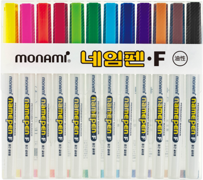 모나미 네임펜, 1개, 12색