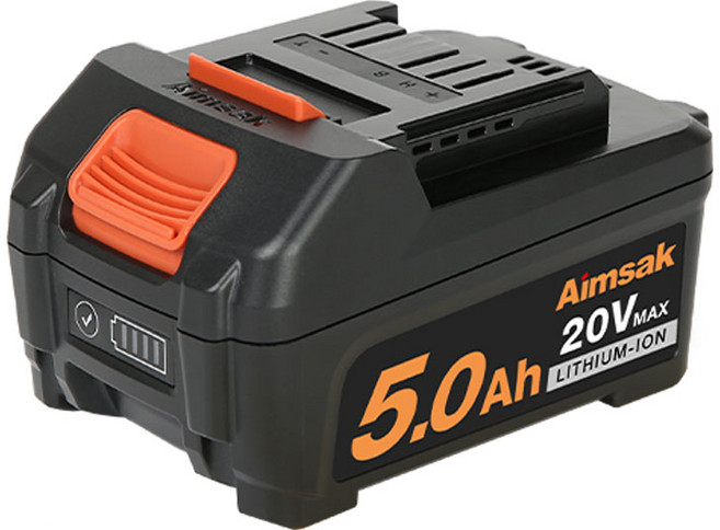 아임삭 B50L18EF 충전 20V MAX 5.0Ah 배터리 잔량표시 (18V 호환가능), 1개