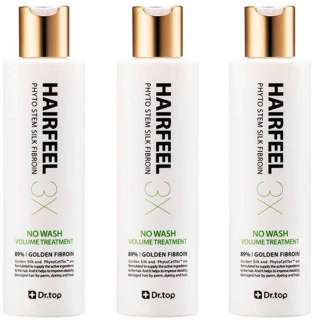 닥터탑 피토스템 실크 피브로인 헤어필 3X 트리트먼트, 190ml, 3개