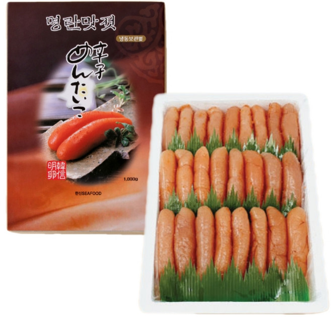 [#뱌뱌별상점] 저염숙성 명품명란 1kg 스치로폼 한신명란 명란젓 한신씨푸드 명란 맛의명태자 장인 파스타 ;, 1개
