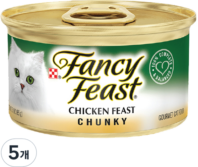 팬시피스트 고양이 청키 주식캔, 청키 치킨, 85g, 5개
