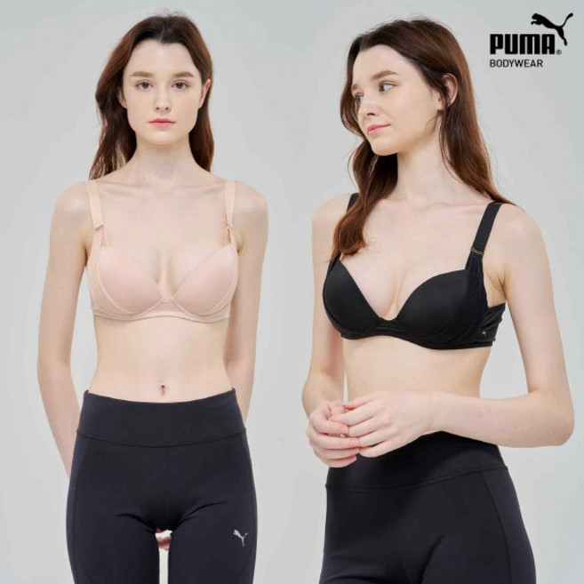 깜짝특가 볼륨핏 1+1 [푸마] 매직볼륨 노와이어 브라세트 블랙+베이지