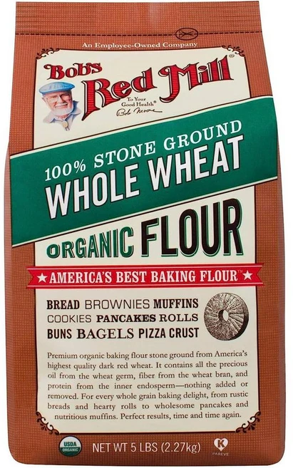 밥스 레드 밀 자연유래 통밀가루 5파운드, 사이즈, 1g, 1개 - 쿠팡