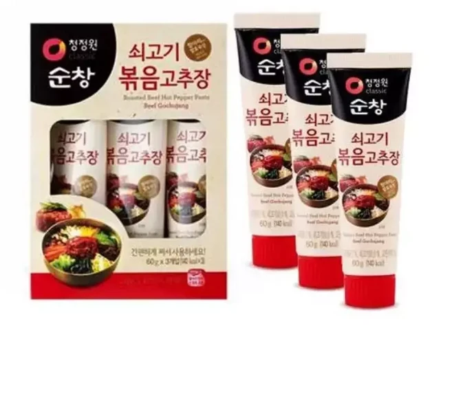 청정원 쇠고기볶음 고추장 만능 양념 고추장 60g 3개, 1개