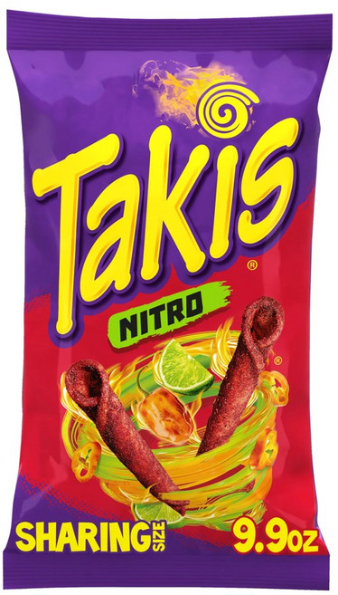 [미국 내수용]타키스 나이트로 하바네로 앤 라임 롤 칩스 Takis Nitro Rolls 9.9 oz, 280.7g, 1개