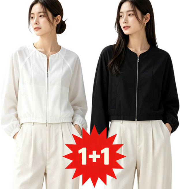 (5월 특가) 1+1 프렌치 린넨 자켓 빅사이즈 여성 내추럴 린넨 루즈핏 자켓, 3XL, (1건)블랙