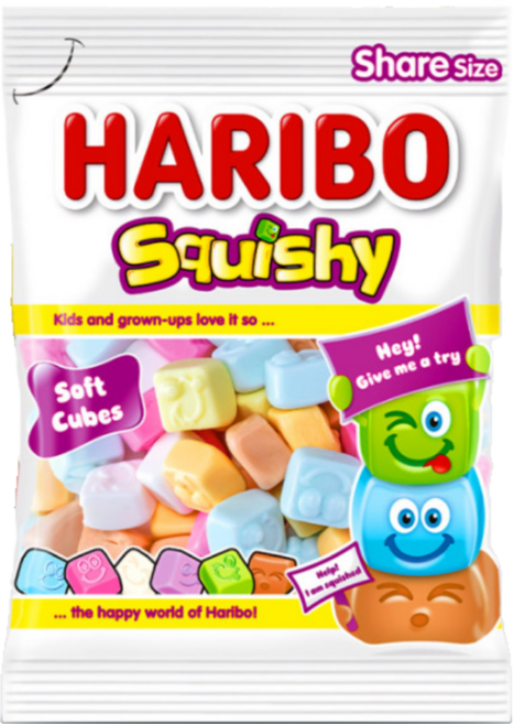 하리보 스퀴시 츄잉젤리, 4개, 80g