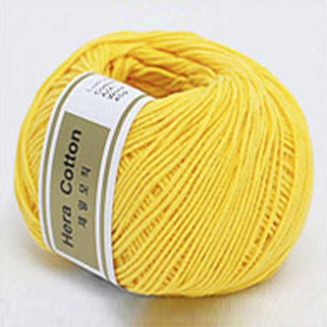 헤라 코튼 뜨개실, 209.옐로우, 2개