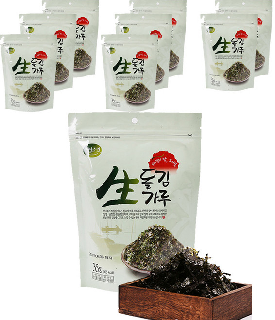 바다소리 곱창김 생돌김가루 35g, 8봉