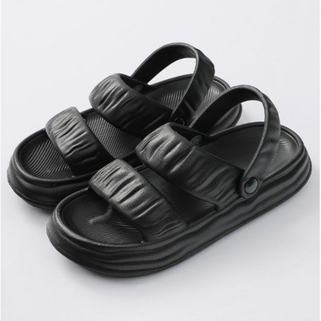 SPT 여성용 발편한 EVA 슬리퍼 샌들 2WAY 통굽 3.5cm 물놀이 아쿠아