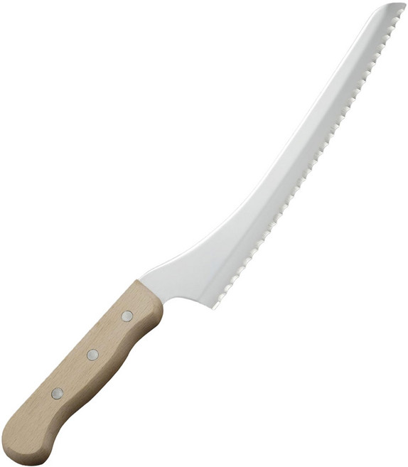 200 시모무라 기판 직선 슬라이스 하기 쉬운 빵 칼 칼 mm[일본제] 양날, 1개