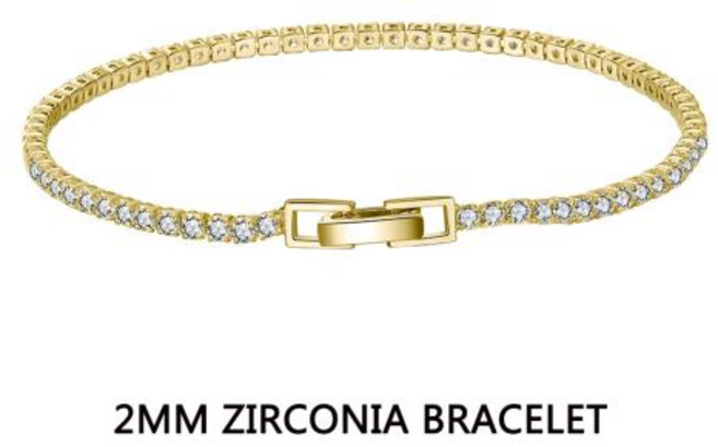 테니스팔찌 모이사나이트 다이아 팔찌 보석 정통 925 스털링 실버 테니스 지르코니아 14k 골드 도금 남성 여성 손 체인