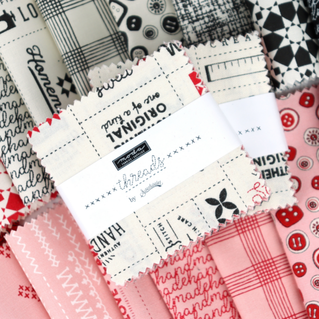 코지퀼트 미국 MODA 패브릭 프리컷 원단 세트(6.35/12.7/25.4cm), 1개, THREAD