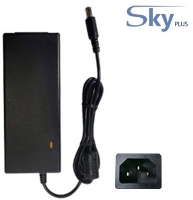 (하늘컴플러스) 아답터 220V / 12V 5A 전원 케이블 미포함, 일자형, 1개