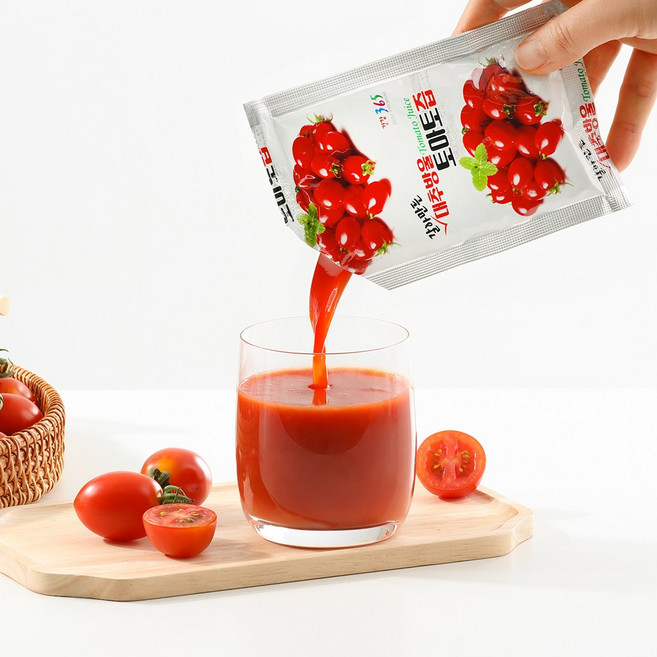 갈아만든 대추 방울토마토 주스, 125ml, 100개