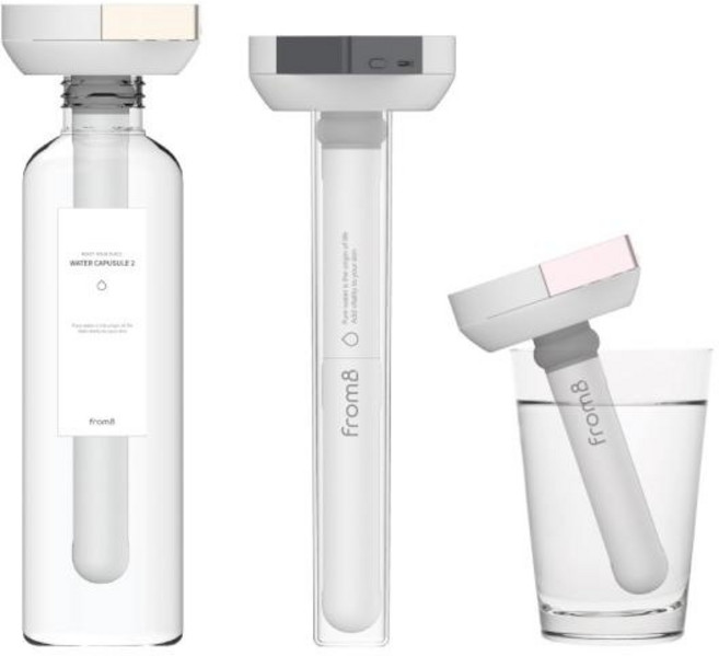 (프롬비) 워터캡슐2 무선 스틱 생수병 가습기 430ml (FA145), 골드, FA145