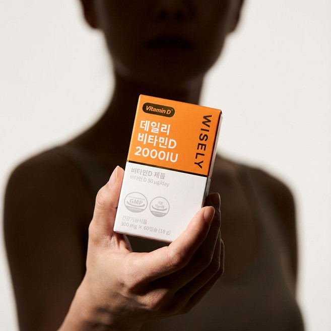 와이즐리 데일리 비타민D 2000IU, 2개, 60정