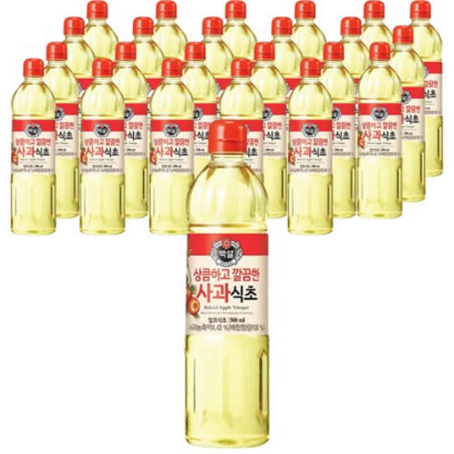 백설 사과식초, 500ml, 24개