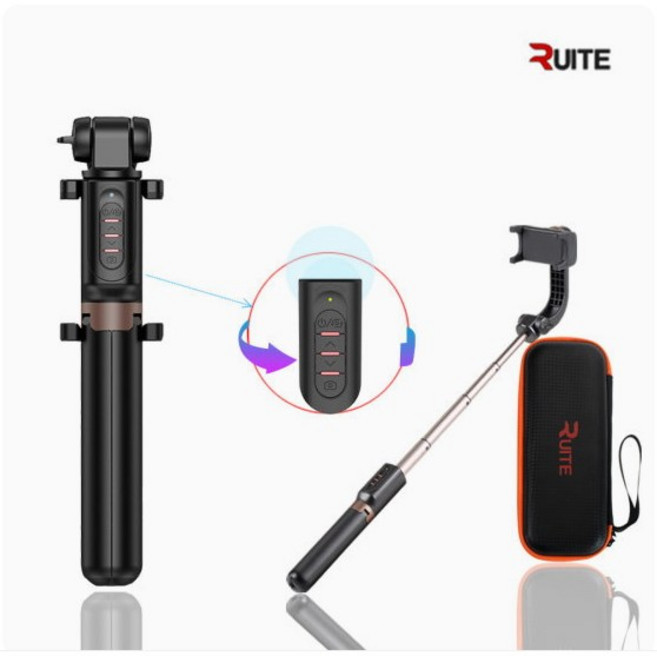 루이트 7세대 회전 블루투스 짐벌 셀카봉 삼각대 RT-JS7, 1개
