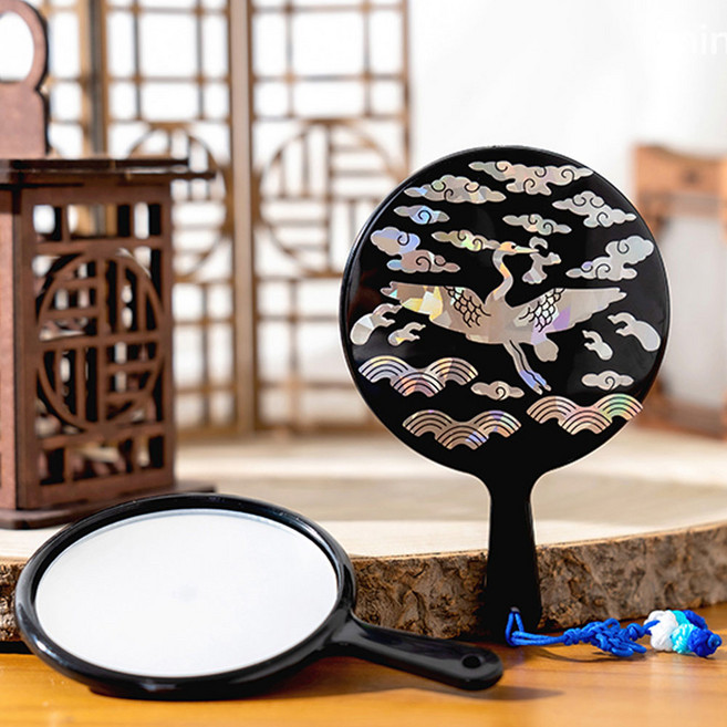 [MH] 한국 전통 굿즈 자개 스티커 거울 꾸미기 5개세트, 1개, 나비