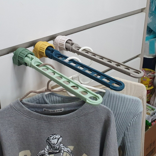 모노치 창틀 옷걸이 빨래건조대, 네이비, 1개