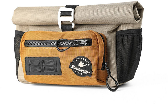 라이노워크 브롬톤 자전거 핸들가방 4L 프론트백 핸들바 가방 BCT0201, 1개, 카키