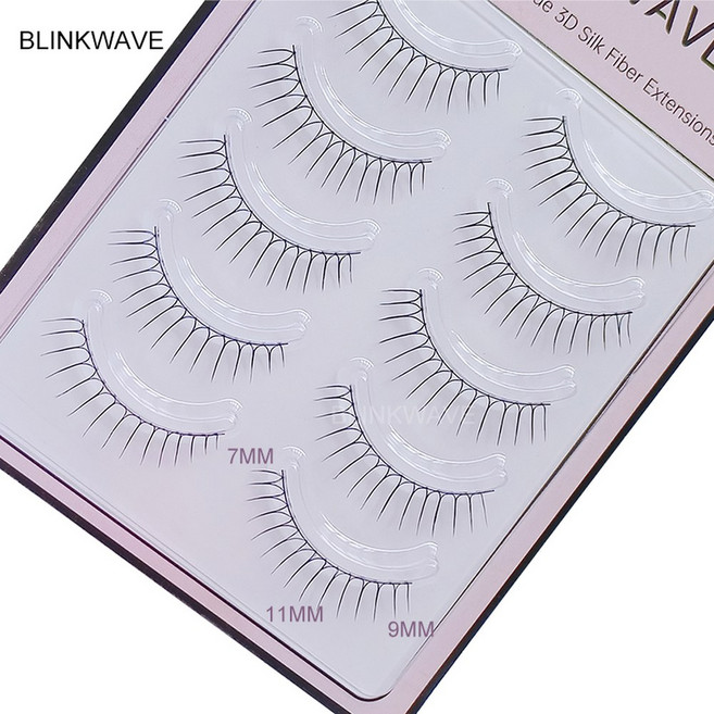 드림 디어 줄기 자연 자형 타입 투명 업그레이드 부드러운 14MM 속눈썹, BWG-10, 1개