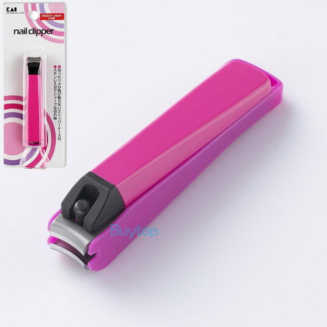 일본 카이 손톱깎이 뉴 스탠다드 발톱깎이 S, 1개, 핑크