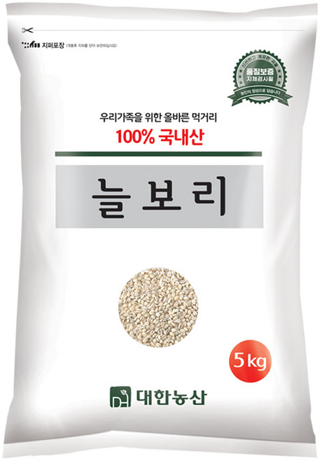 대한농산 국산 늘보리 5kg, 1개
