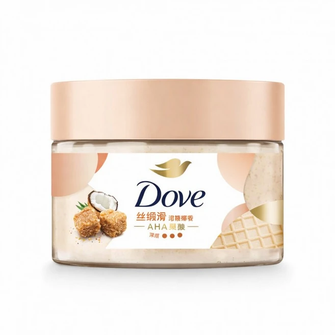 도브 바디스크럽 코코넛밀크 흑설탕 브라운 슈가 280g 1개 - 쿠팡