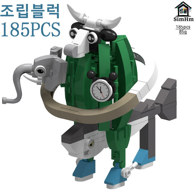 이탈리안 브레인롯 합체 캐릭터 Italian Brainrot 피규어 조립블럭 DIY 블록, 유명한 캐릭터 A, 1개