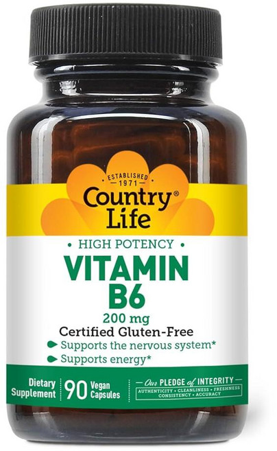 코엔자임 비타민 B6 피리독신 200mg 90캡슐 3개월 고함량 미국산 Coenzyme, 1개, 90정