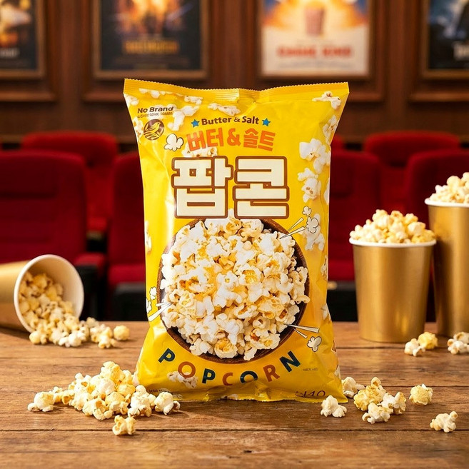노브랜드 버터 솔트 팝콘 100 g x8, 100g, 8개
