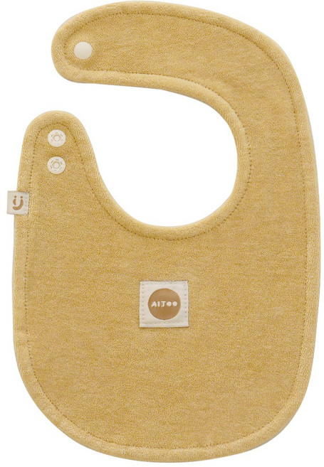 아이주 데일리빕 순면 테리빕 양면 이유식턱받이 국내제작, 1개, 망고 옐로우, 1개입