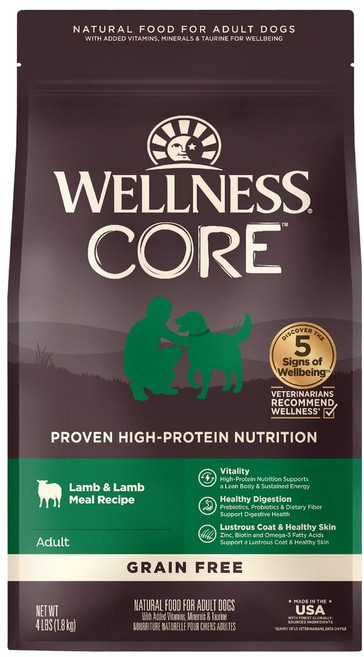 WELLNESS CORE 成犬無穀新鮮羊肉, 1.81kg, 1個, no this value