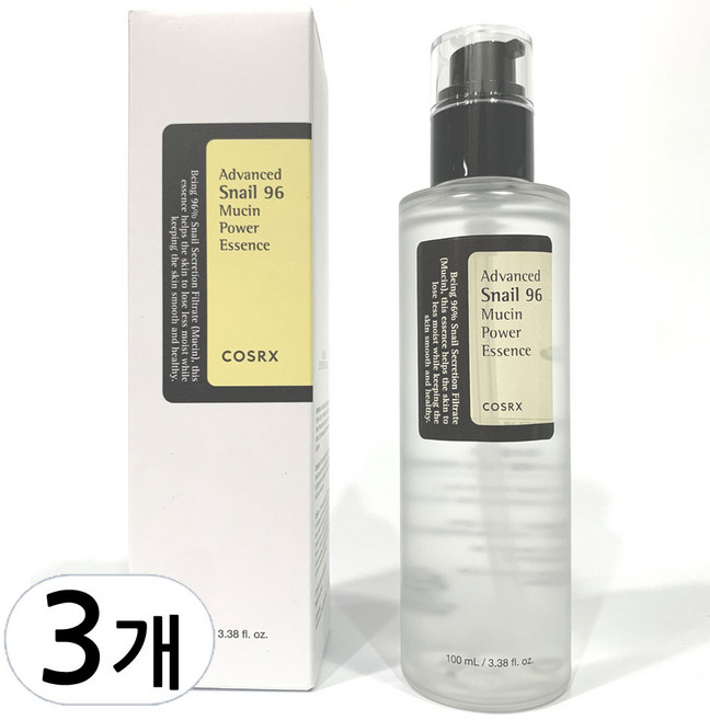 코스알엑스 어드벤스드 스네일 96 뮤신 파워 에센스, 100ml, 3개