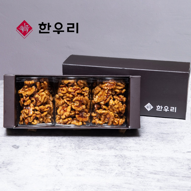 [한우리] 호두정과 360g (3구) 호두강정 답례품 간편 선물세트 추석선물 설선물세트 단체선물, 호두정과(120g):낱개, 1개