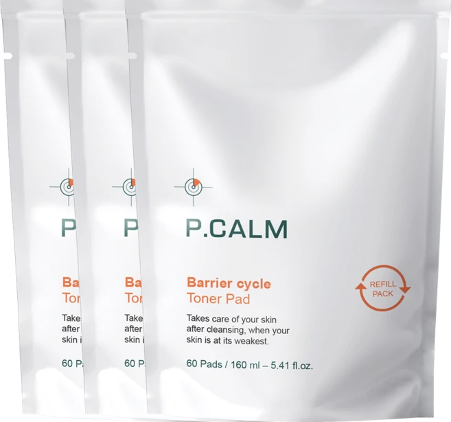 피캄 베리어사이클 진정 토너 패드 리필팩, 3개, 60매입 - 쿠팡