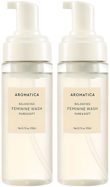 아로마티카 퓨어 앤 소프트 여성청결제, 170ml, 2개 - 쿠팡