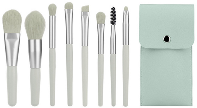 치프몰 메이크업 브러쉬 8종 세트, 1개, 라이트 그린