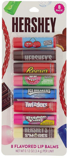 Taste Beauty 허쉬 초콜릿 & 캔디 맛 립밤 좋아하는 8팩, 테이스트 뷰티테이스트 뷰티 Hershey's 초콜릿 캔