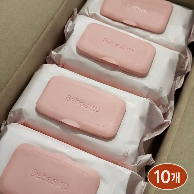 베베숲 아동 육아용 소프트 부드러운 아기물티슈 BB1, 60g, 80개입, 10개