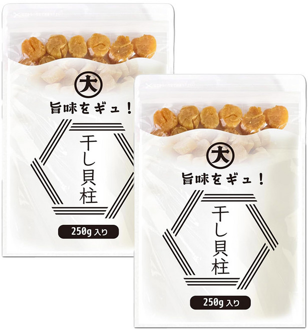 일본 Daido 북해도 말린 가리비 관자 250g 2팩 최상급 1등급, 2개