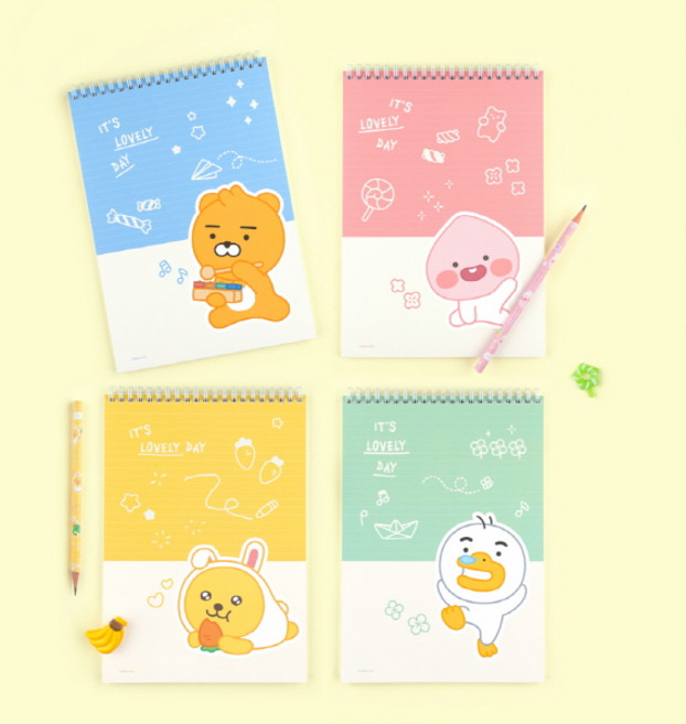 카카오프렌즈 리틀프렌즈 러블리 상철 스프링 노트, 튜브, 색상:튜브