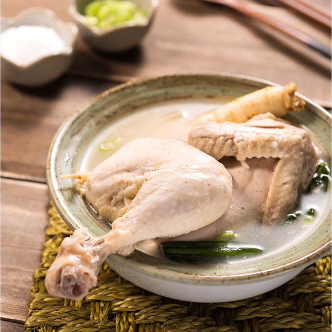 자연애계 반계탕800g 넉넉한 양 쫄깃하고 부드러운 웅추 반마리 삼계탕 냉장 제품, 3봉