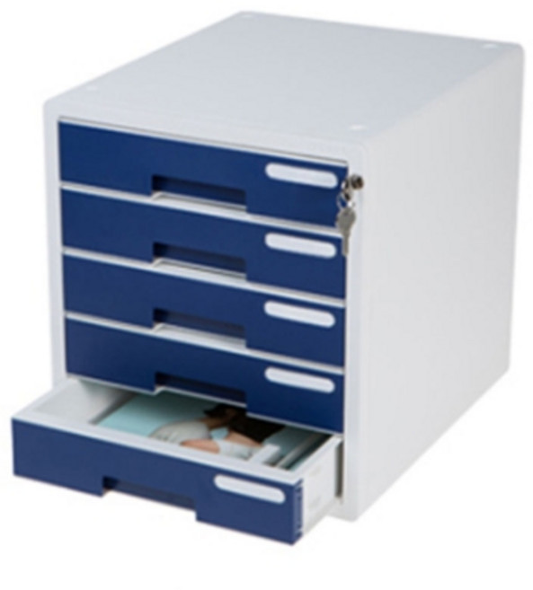시스맥스 시스템 컬러 서류함, 1.navy, 5단