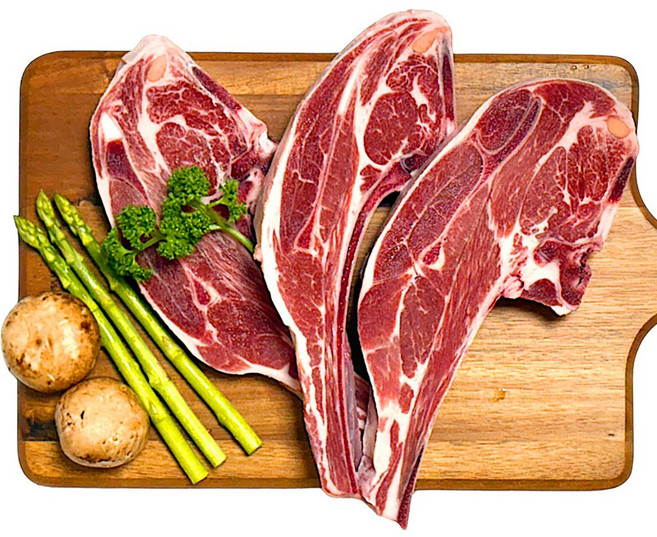 캠핑미트 양고기 숄더랙스테이크 2kg 양고기 구이용, 1kg, 2개